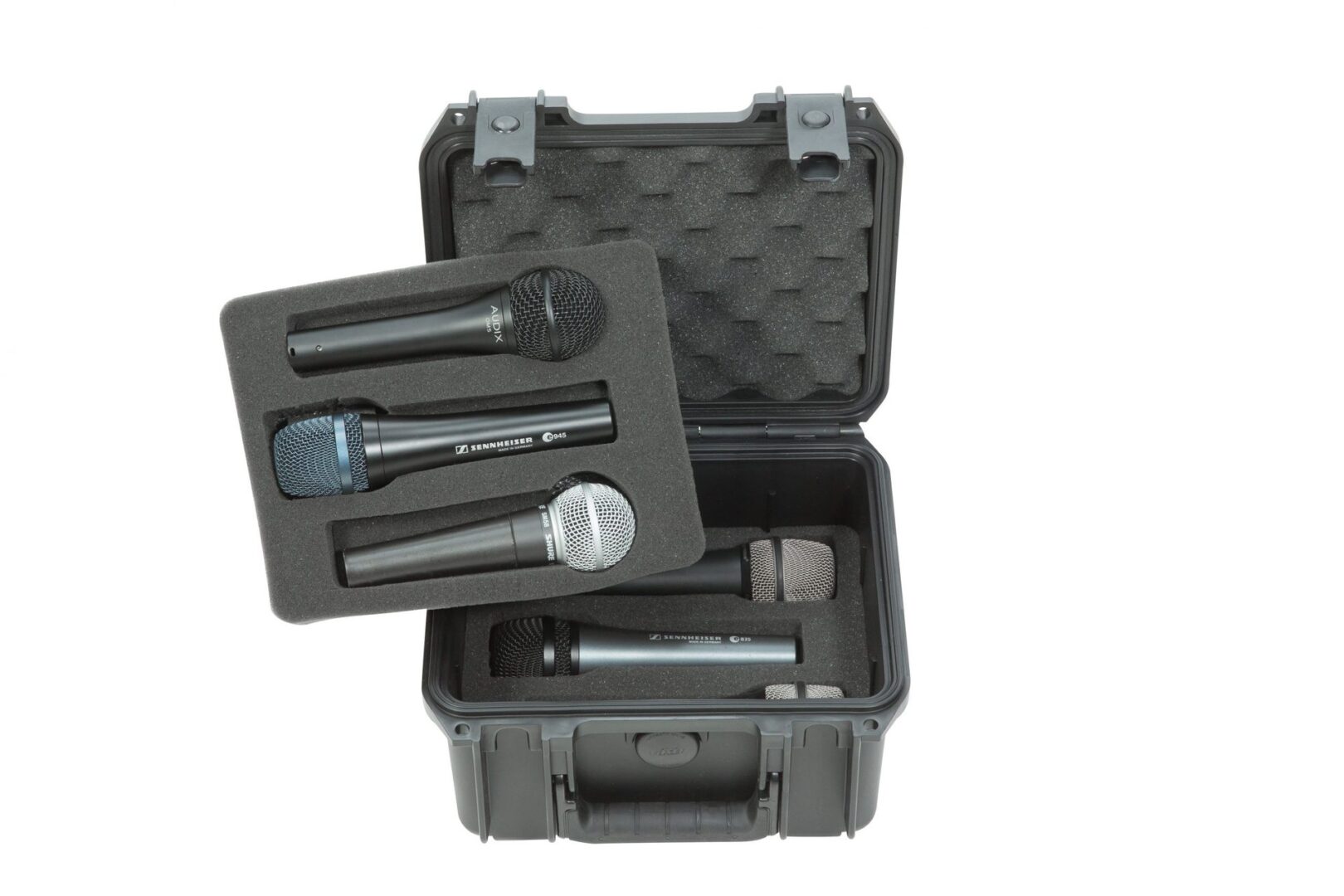 Waterproof microphone touring hard case for six mics