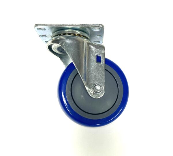Heavy Duty Stainless Steel Stem Blue Color Casters