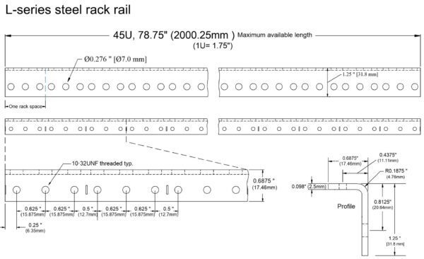 L series steel rail