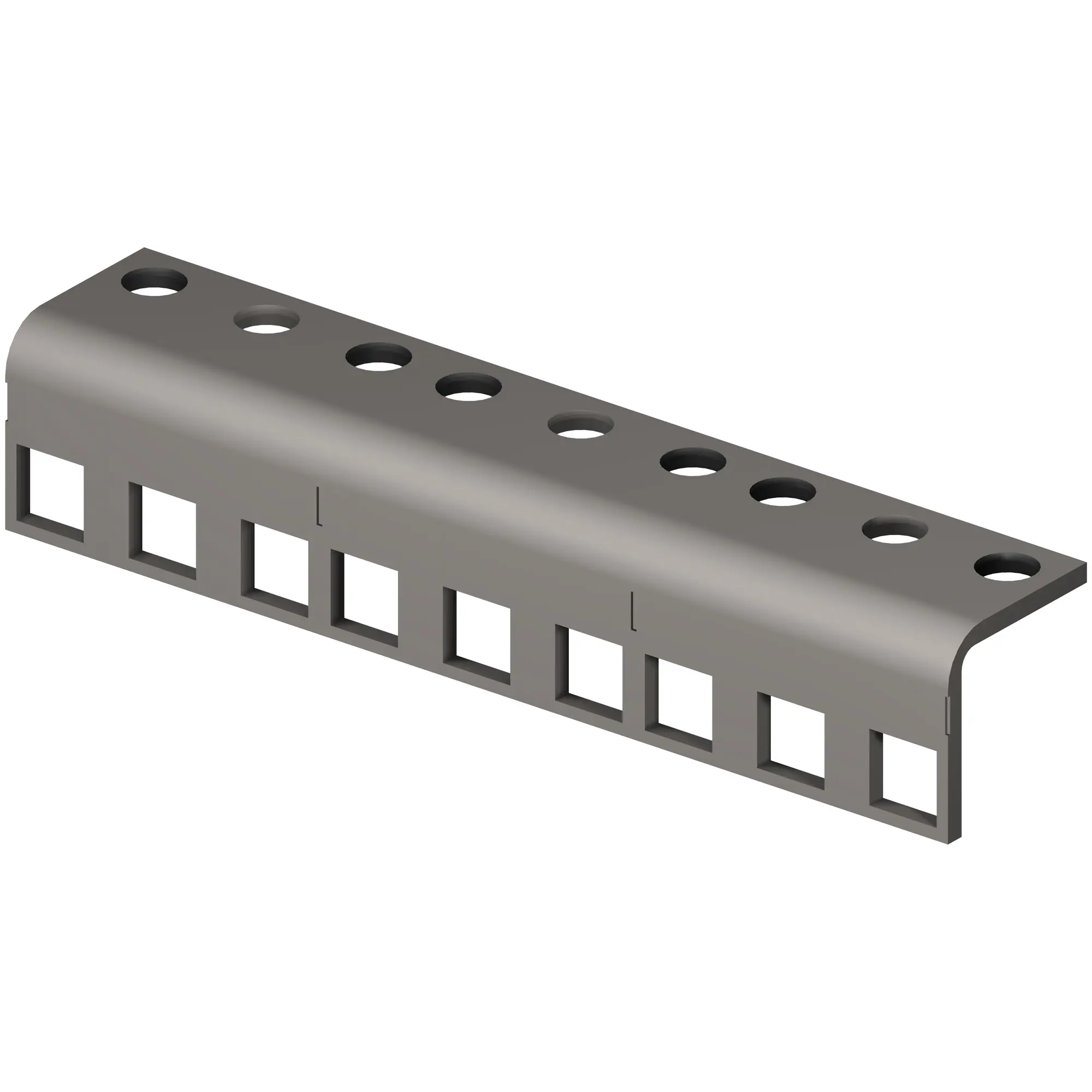 A metal bar with holes for the sides of it.