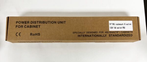 A cardboard box with the words " distribution unit ".