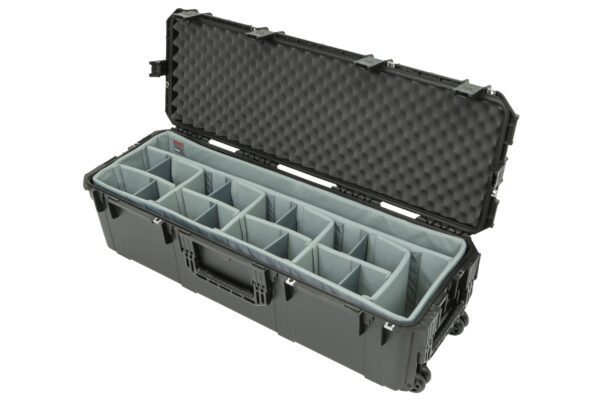 A case with dividers in it