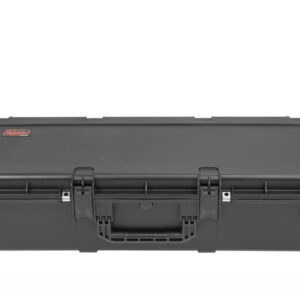 A black case with a handle and two handles.