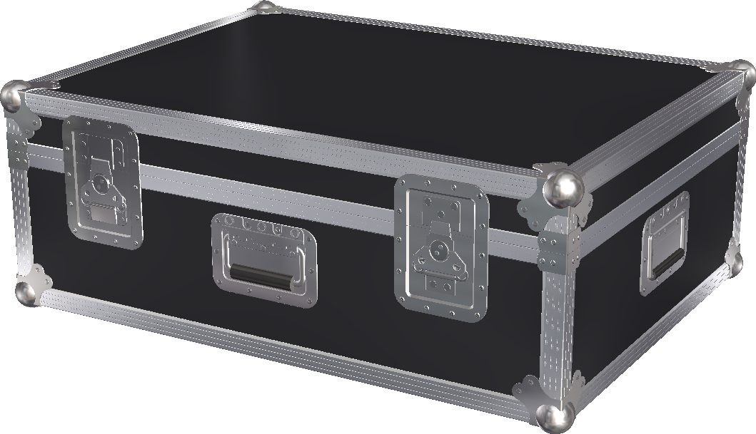 Aluminium black case to fit the turntable flight DJ deck