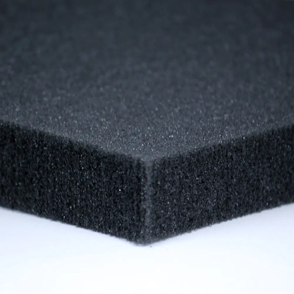 Conductive Polyurethane Black Foam, Low Density, 3/8 x 24 x 36